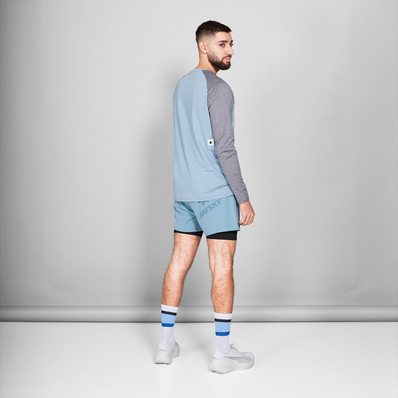SAYSKY 2 in 1 Pace Shorts 5'' SHORTS 214 - BLUE