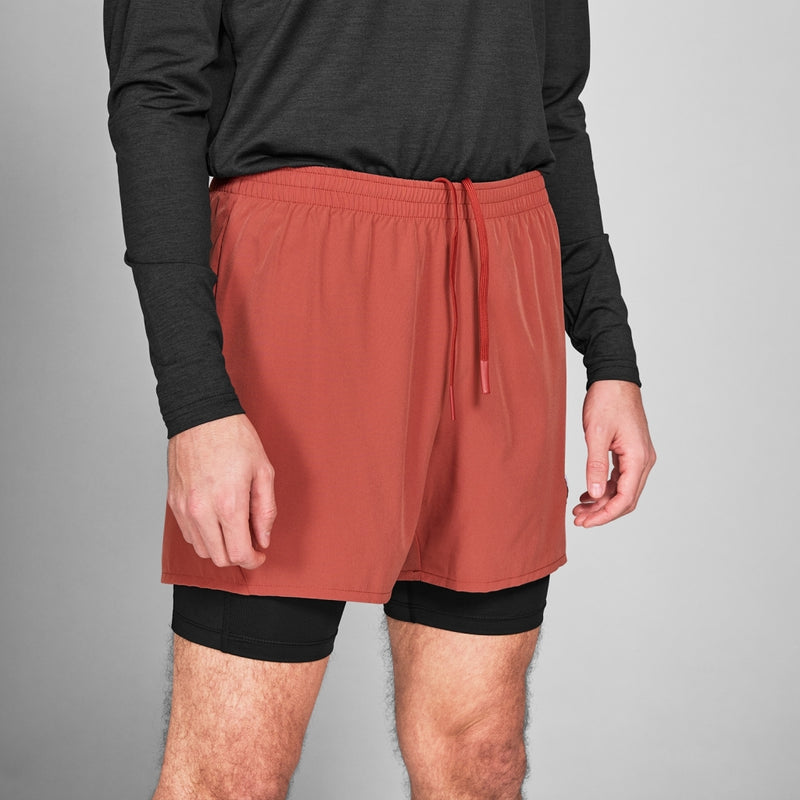 SAYSKY 2 in 1 Pace Shorts 5'' SHORTS 505 - RED