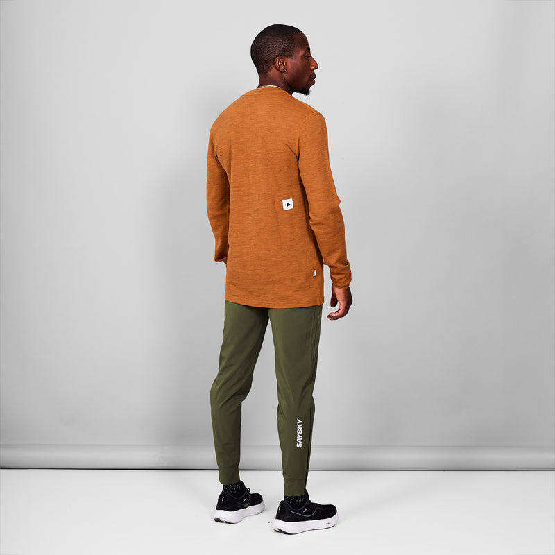 SAYSKY Blaze Merino 195 Long Sleeve LONGSLEEVES 4005 - ORANGE MELANGE