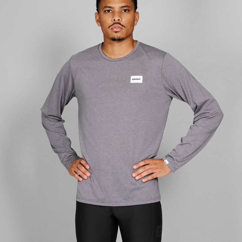 SAYSKY Clean Motion Long Sleeve LONGSLEEVES 6007 - GREY MELANGE