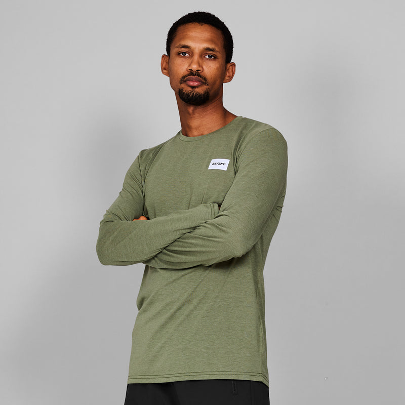 SAYSKY Clean Motion Longsleeve LONGSLEEVES 3005 - GREEN MELANGE