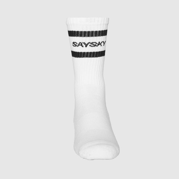 SAYSKY Crew Socks SOCKEN 101 - WHITE