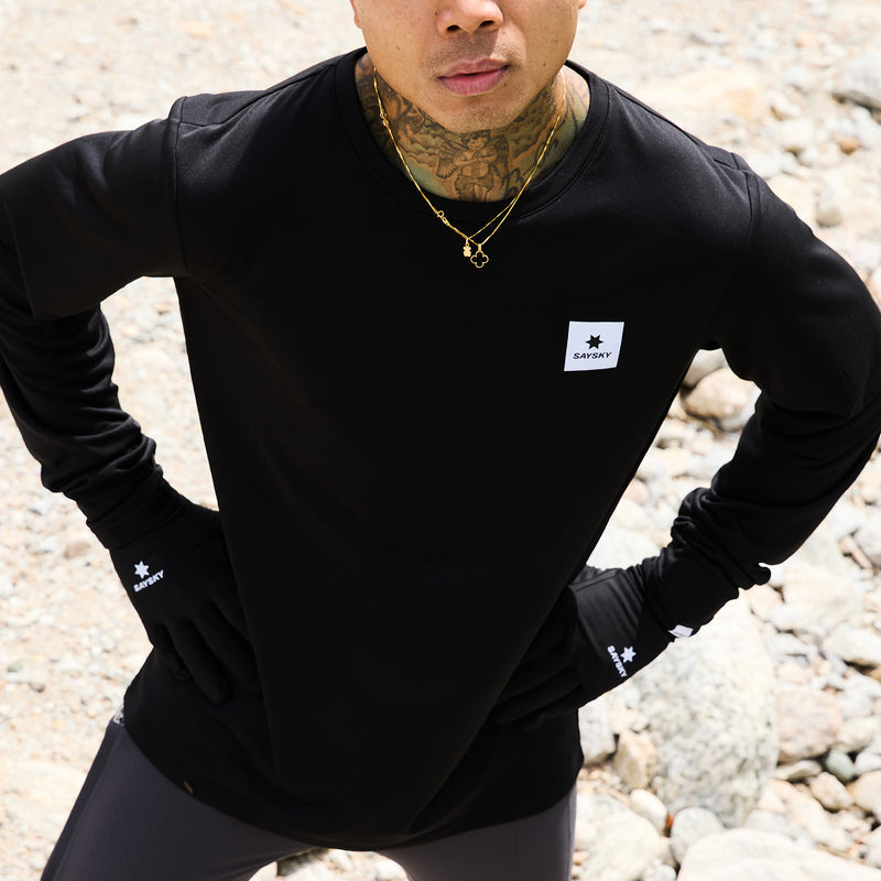 SAYSKY Flow Base Layer LONGSLEEVES 901 - BLACK