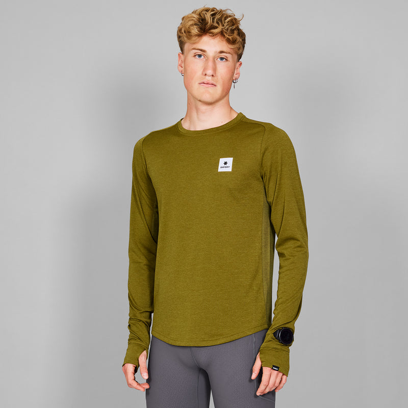 SAYSKY Flow Long Sleeve LONGSLEEVES 3006 - GREEN MELANGE