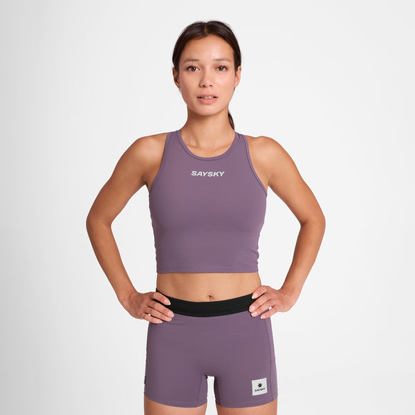 SAYSKY Flow Race Crop Top SPORT-BH 711 - PURPLE