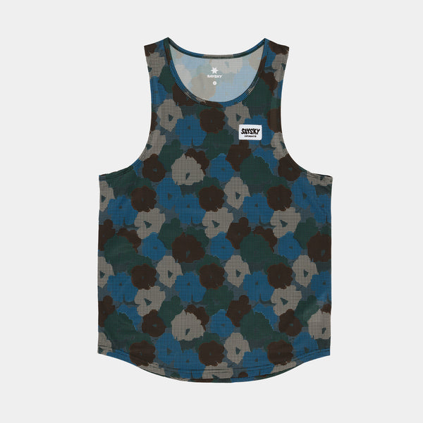 SAYSKY Flower Combat Singlet SINGLETS 1046 - BLUE AOP