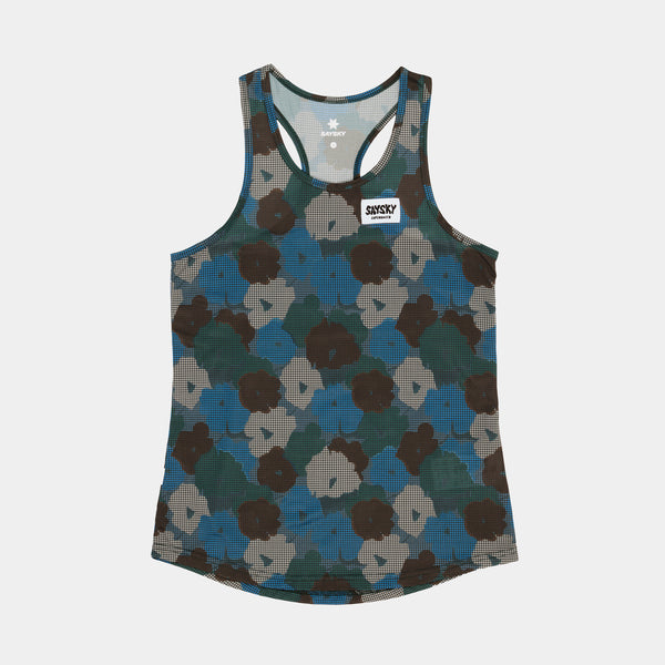 SAYSKY Flower Combat Singlet TANK 1046 - BLUE AOP