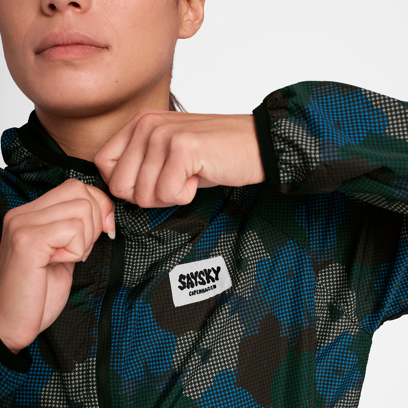 SAYSKY Flower Pace Jacket JACKEN/WESTEN 1046 - BLUE AOP