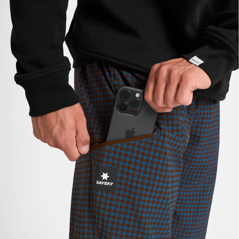 SAYSKY Houndstooth Everyday Pants HOSEN 1047 - BLUE AOP