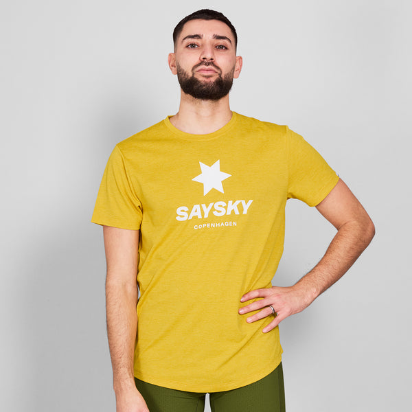 SAYSKY Logo Combat Pro T-shirt T-SHIRTS 4007 - YELLOW