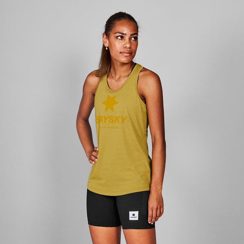 SAYSKY Logo Combat DELTAPEAK® Singlet SINGLETS 4006 - YELLOW MELANGE