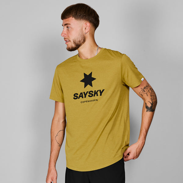 SAYSKY Logo Combat Pro T-shirt T-SHIRTS 4006 - YELLOW MELANGE