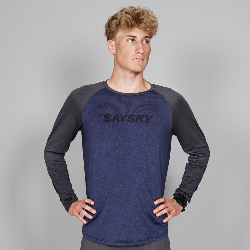 SAYSKY Logo Pace Long Sleeve LONGSLEEVES 2007 - BLUE MELANGE