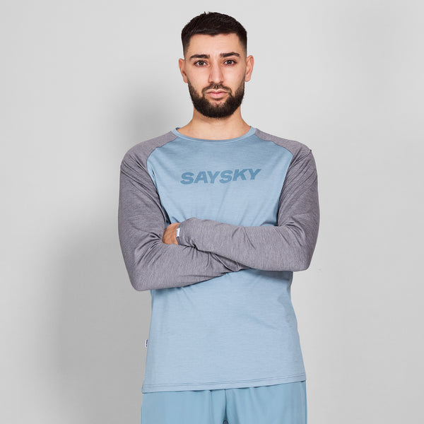 SAYSKY Logo Pace Long Sleeve LONGSLEEVES 2010 - BLUE MELANGE