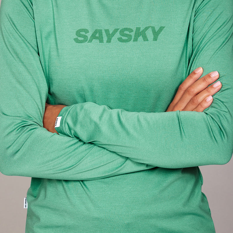 SAYSKY Logo Pace Longsleeve LONGSLEEVES 3004 - GREEN
