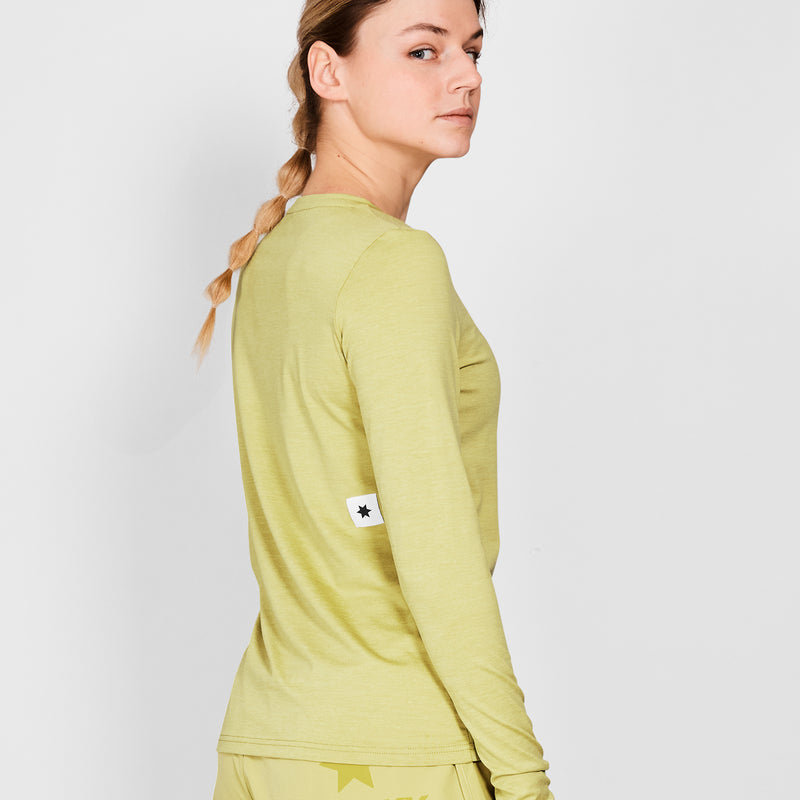 SAYSKY Logo Pace Longsleeve LONGSLEEVES 3008 - GREEN MELANGE