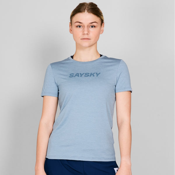 SAYSKY Logo Pace T-Shirt T-SHIRTS 2010 - BLUE MELANGE