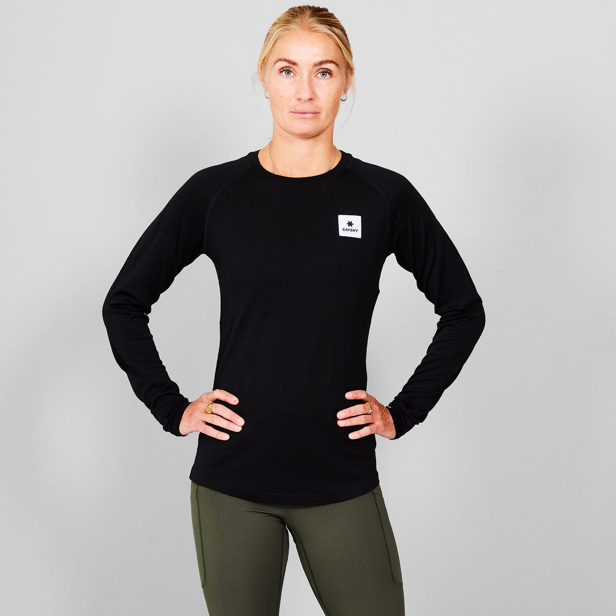 SAYSKY Merino 165 Base Layer Longsleeve LONGSLEEVES 901 - BLACK