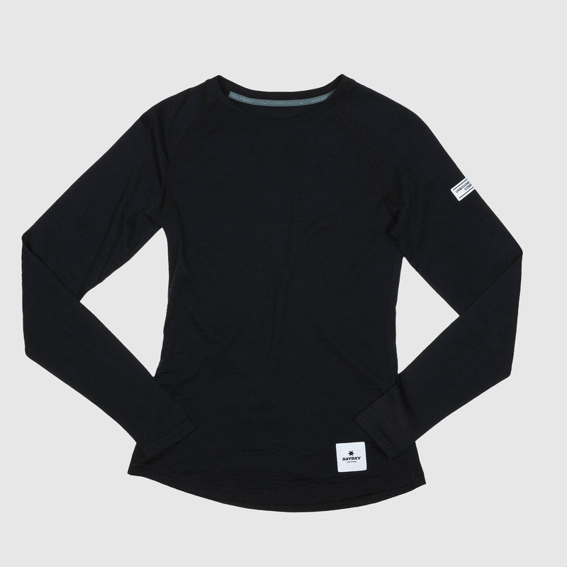 SAYSKY Merino 165 Base Layer Longsleeve LONGSLEEVES 901 - BLACK