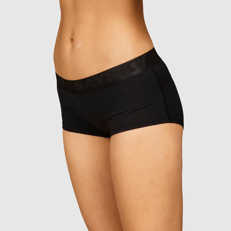 SAYSKY Merino Base 180 Hot Pants UNTERWÄSCHE BLACK