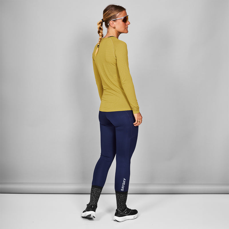 SAYSKY Mesh Base Layer Long Sleeve LONGSLEEVES 409 - YELLOW