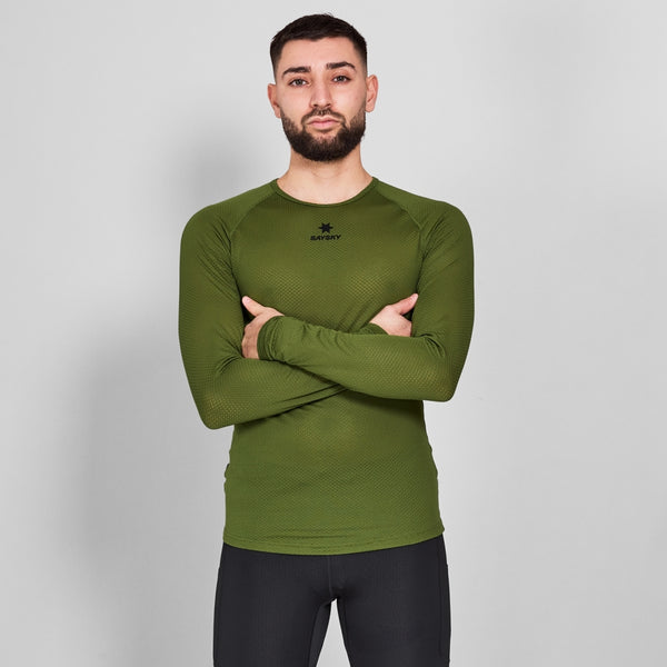 SAYSKY Mesh Base Layer Long Sleeve LONGSLEEVES 313 - GREEN