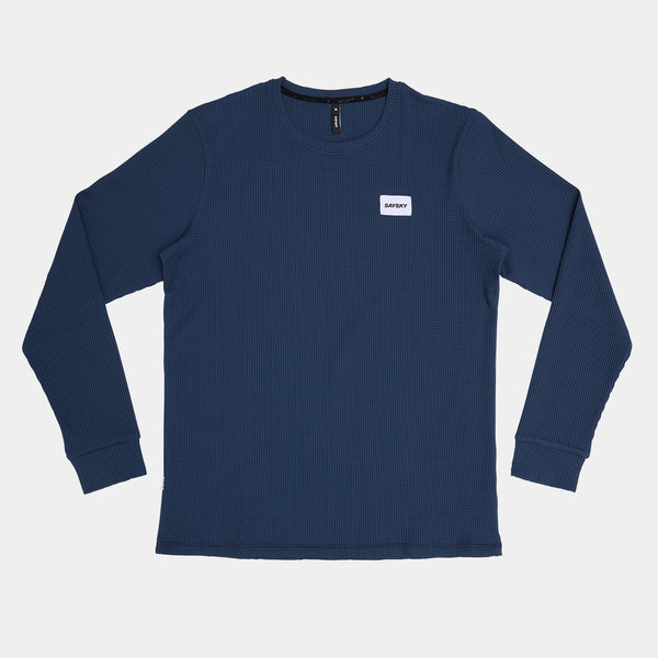 SAYSKY Motion Waffle Long Sleeve LONGSLEEVES 222 - BLUE