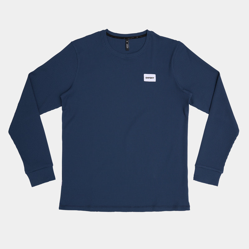 SAYSKY Motion Waffle Long Sleeve LONGSLEEVES 222 - BLUE