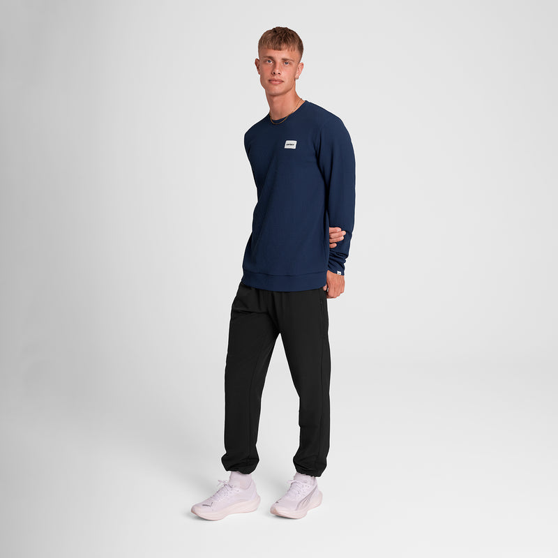 SAYSKY Motion Waffle Long Sleeve LONGSLEEVES 222 - BLUE