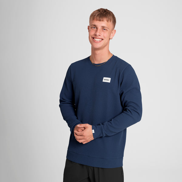 SAYSKY Motion Waffle Long Sleeve LONGSLEEVES 222 - BLUE