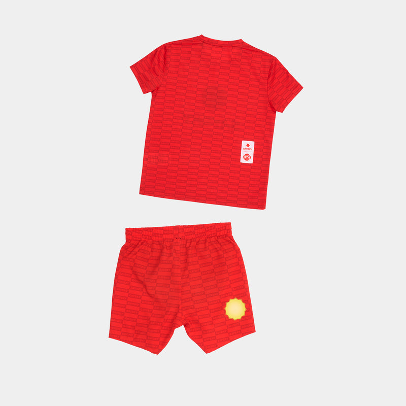 SAYSKY OTA x Saysky Kids Set Set 1057 - RED AOP