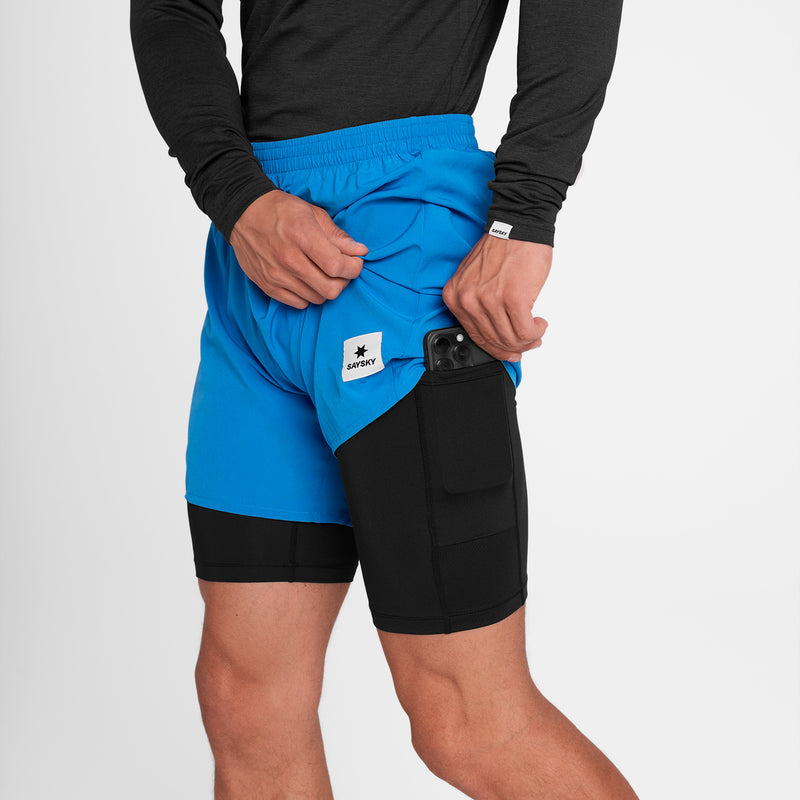 SAYSKY Pace 2 in 1 Shorts 5'' SHORTS 220 - BLUE
