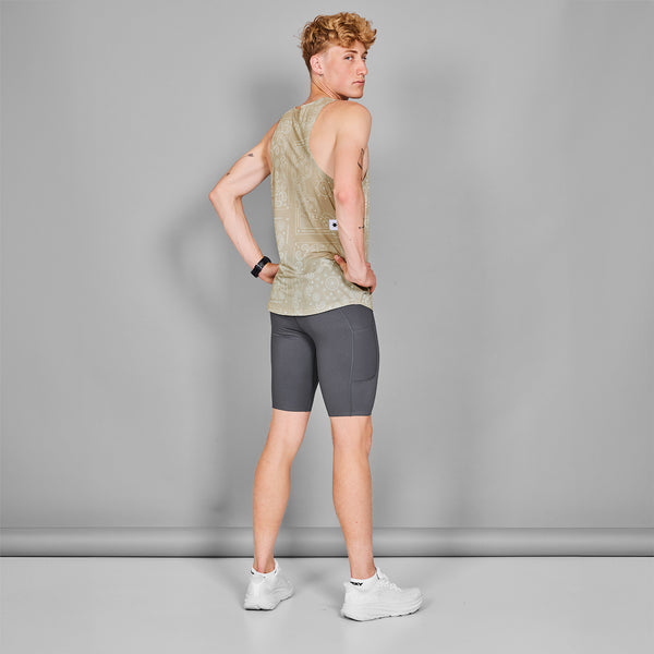 SAYSKY Paisley Combat Singlet SINGLETS 1021 - BEIGE PAISLEY AOP