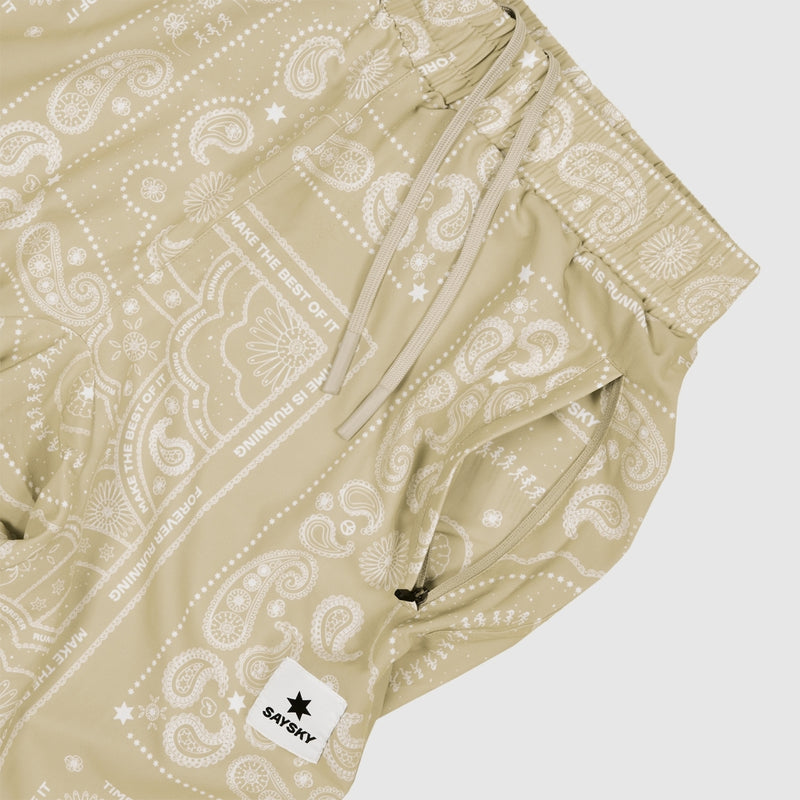 SAYSKY Paisley Pace Pants HOSEN 1021 - BEIGE PAISLEY AOP