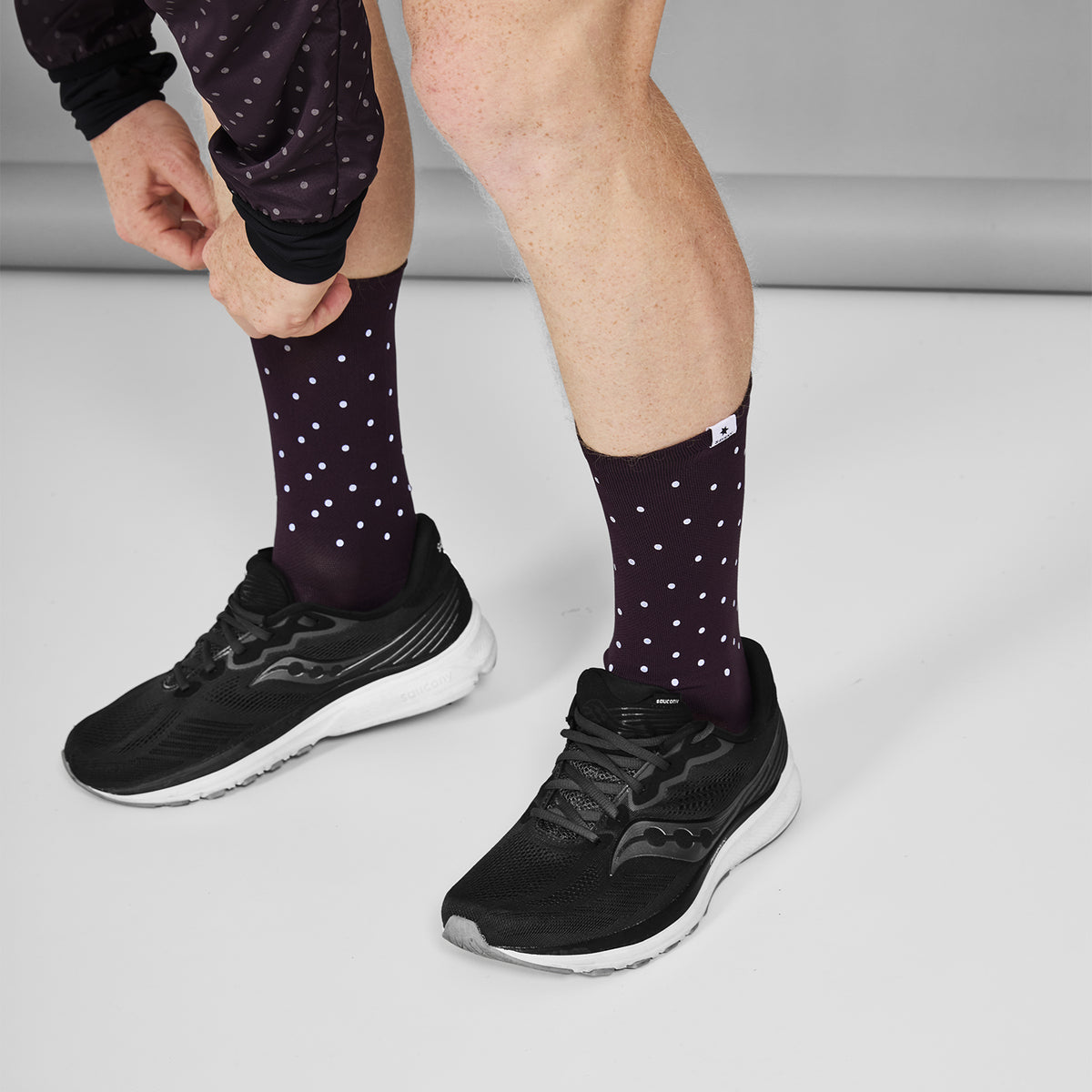 SAYSKY Reflective High Combat Socks 300 SOCKEN 708 - PURPLE