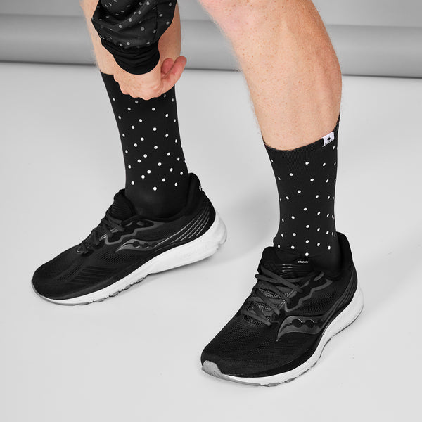 SAYSKY Reflective High Combat Socks 300 SOCKEN 901 - BLACK