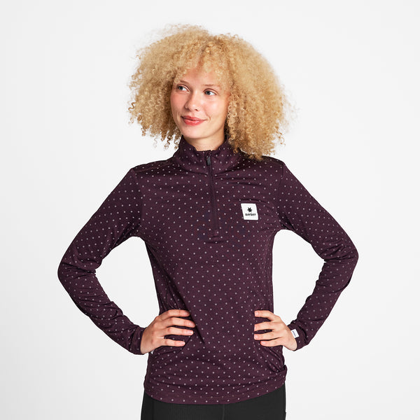 SAYSKY Reflective Pace Half Zip LONGSLEEVES 1022 - PURPLE