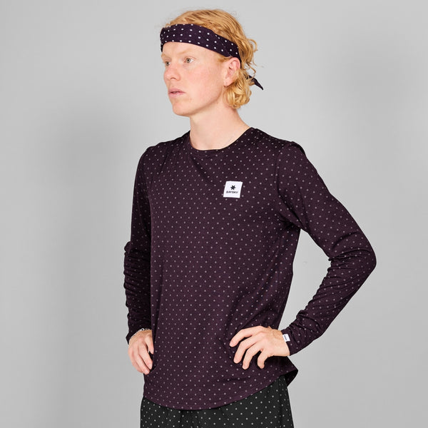 SAYSKY Reflective Polka Pace Longsleeve LONGSLEEVES 1022 - PURPLE