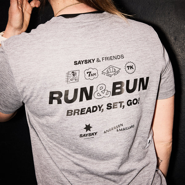 SAYSKY Run & Bun Club T-Shirt T-SHIRTS 6003 - GREY
