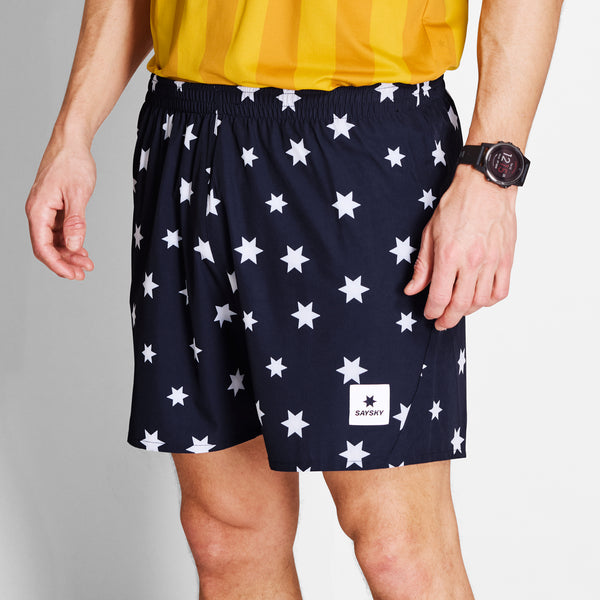 SAYSKY Star Pace Shorts 5'' SHORTS 1028 - BLUE/WHITE AOP