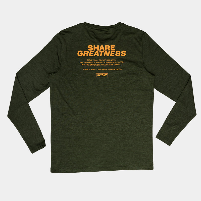 SAYSKY Statement Pace Long Sleeve LONGSLEEVES 3001 - GREEN