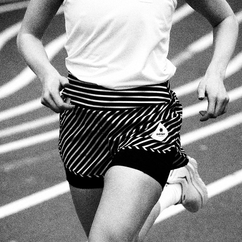 SAYSKY Stripe 2 in 1 Pace Shorts 3'' SHORTS 003 - STRIPE