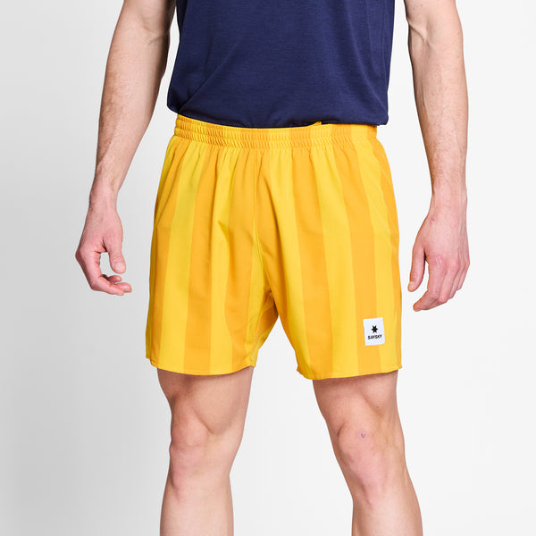 SAYSKY Stripe Pace Shorts 5'' SHORTS 008 - YELLOW AOP