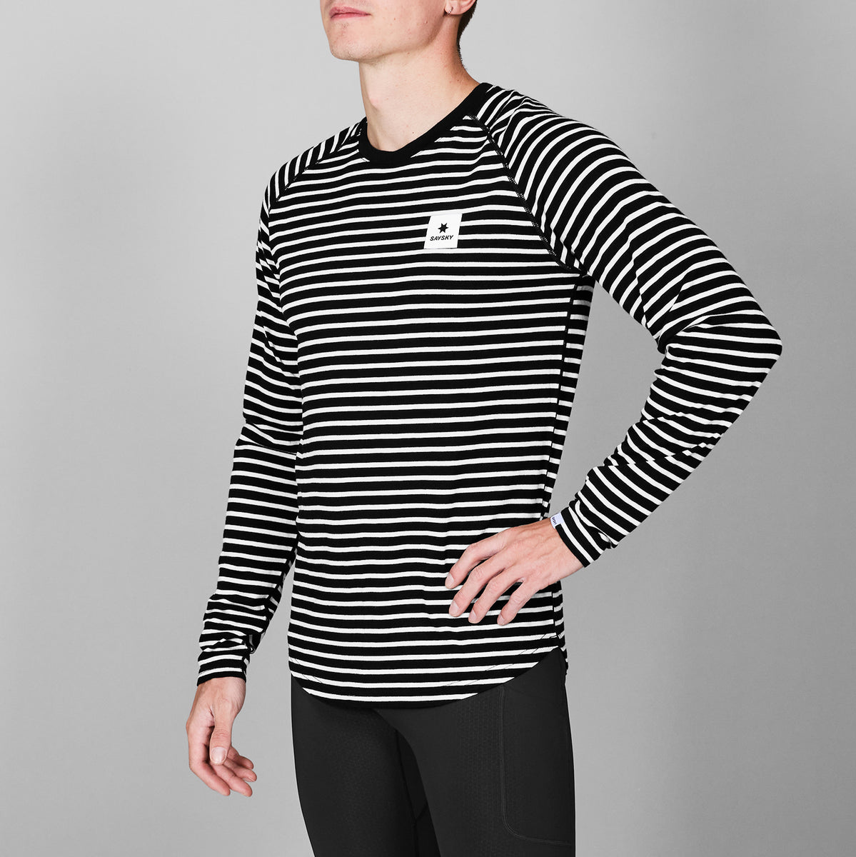 SAYSKY Striped Merino 165 Longsleeve LONGSLEEVES 002 - STRIPES