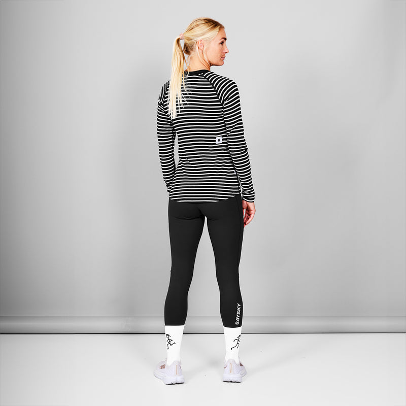 SAYSKY Striped Merino Base 165 Longsleeve LONGSLEEVES 002 - STRIPES