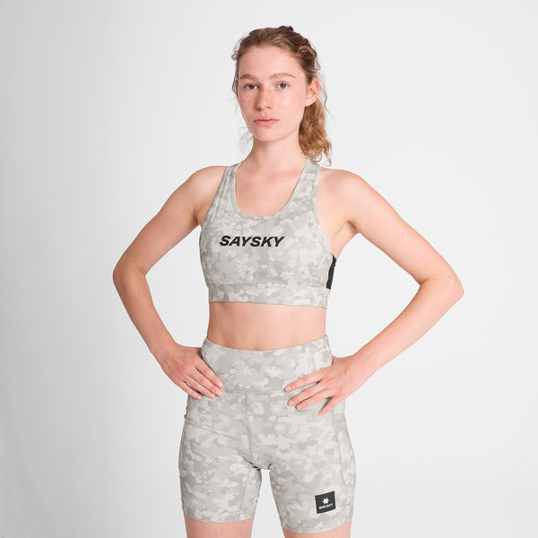 SAYSKY W Camo Combat Sports Bra SPORT-BH 1049 - SAND AOP