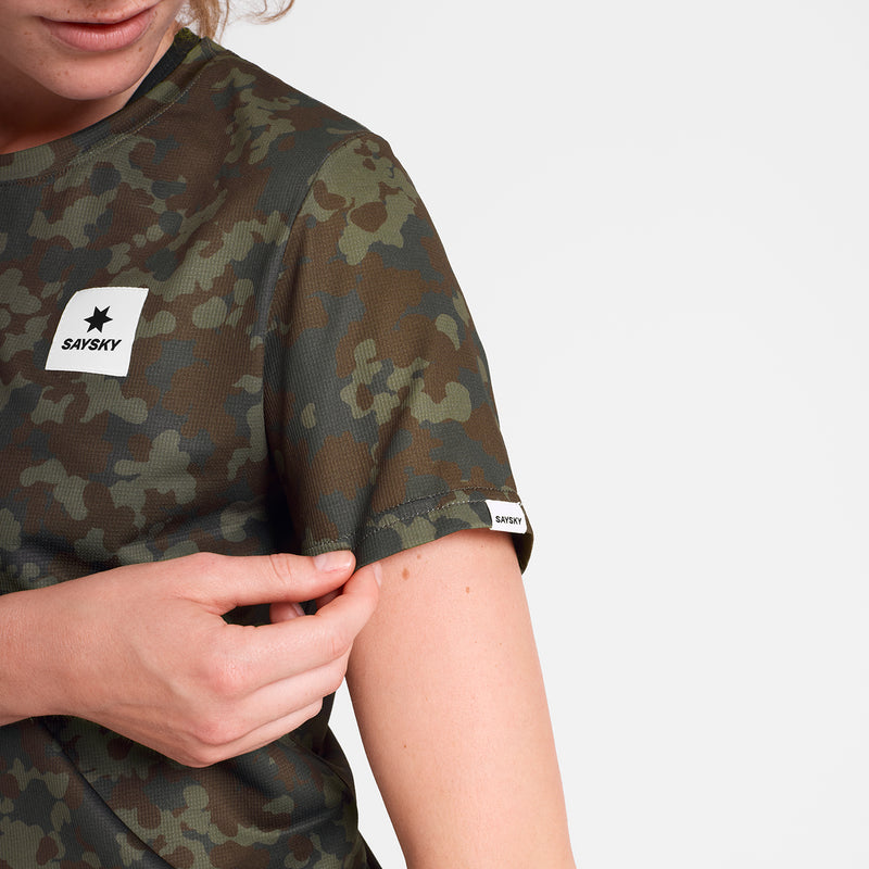 SAYSKY W Camo Combat T-Shirt T-SHIRTS 1048 - BROWN AOP