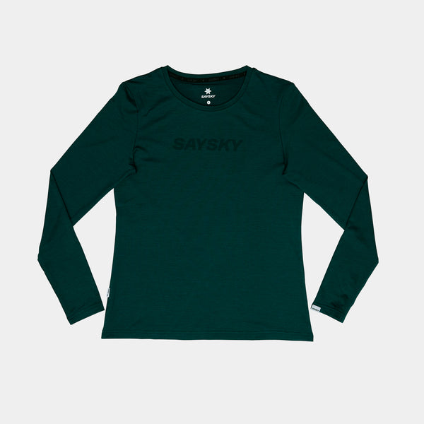 SAYSKY Logo Pace Longsleeve LONGSLEEVES 3010 - GREEN
