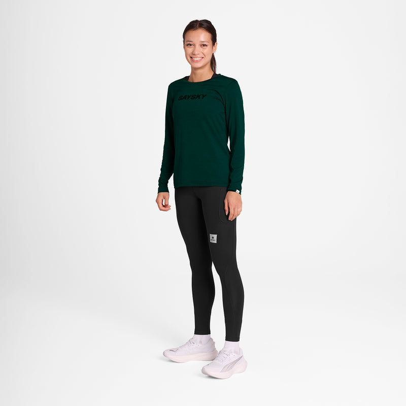 SAYSKY Logo Pace Longsleeve LONGSLEEVES 3010 - GREEN