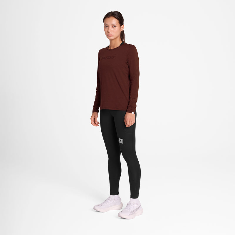 SAYSKY Logo Pace Longsleeve LONGSLEEVES 5008 - RED